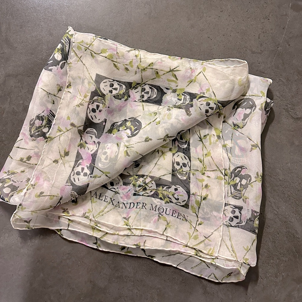 Alexander McQueen Silk Skull Scarf